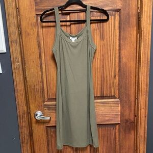Mittoshop Olive Green knit Midi Dress